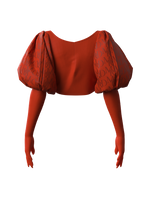 Puff Sleeve Bolero RED