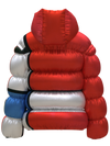 Puffer-Composition with Red, Blue and Yellow