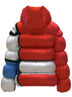 Puffer-Composition with Red, Blue and Yellow