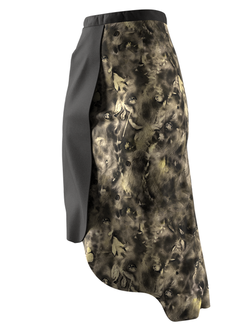 ROBERTO CORTI ASYMMETRICAL SKIRT 02