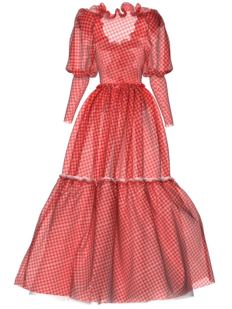 RED POULLE DRESS