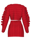 RED TWEED SUIT