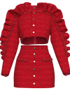 RED TWEED SUIT