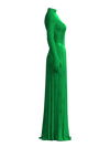 Satin Pleats Skirt GREEN