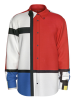 Shirt-Composition with Red, Blue and Yellow