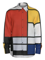 Shirt-Composition with Red, Yellow, Blue and Black