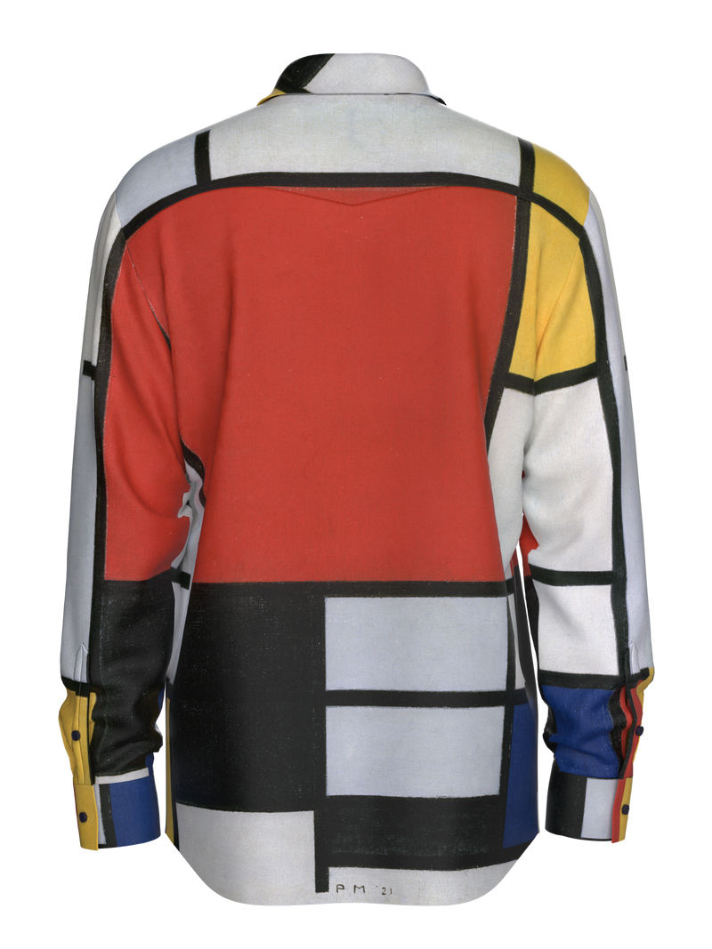 Shirt-Composition with Red, Yellow, Blue and Black