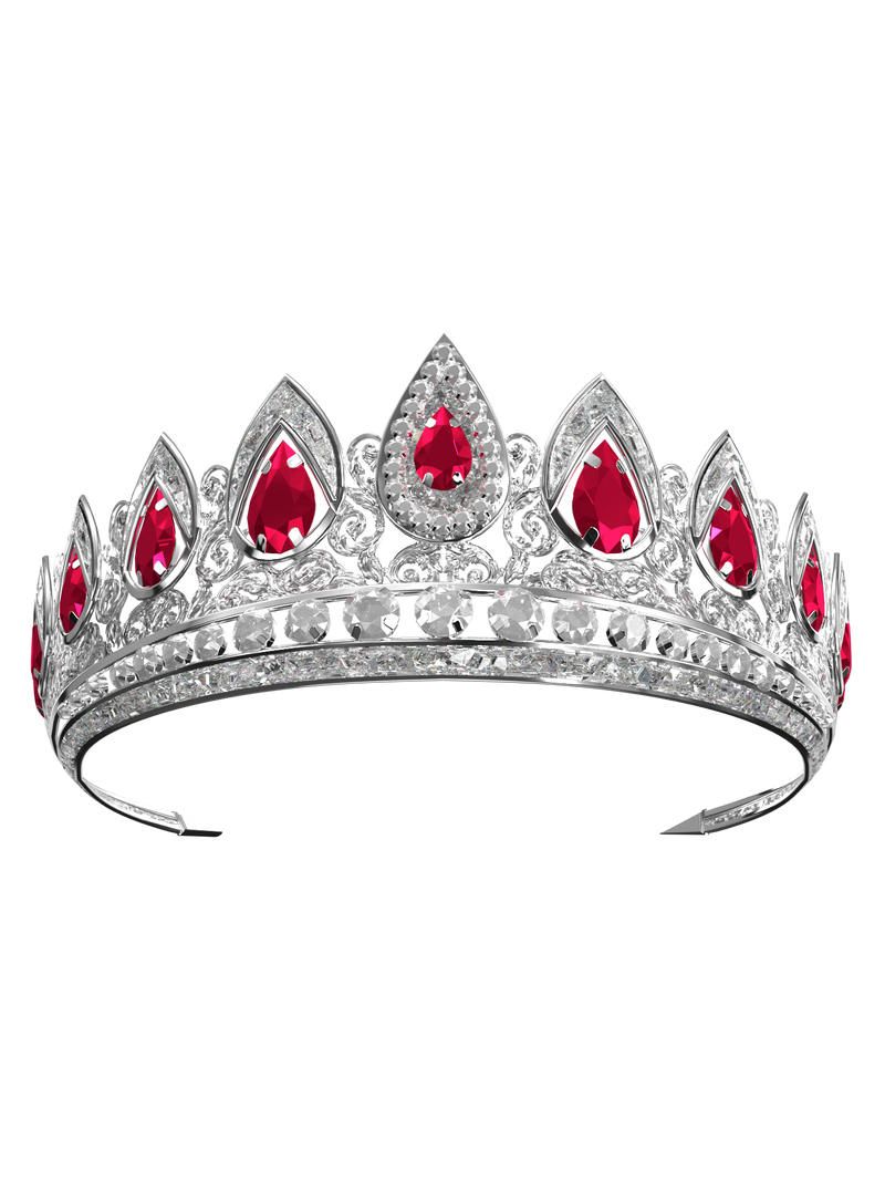 Silver and Rubies Tiara