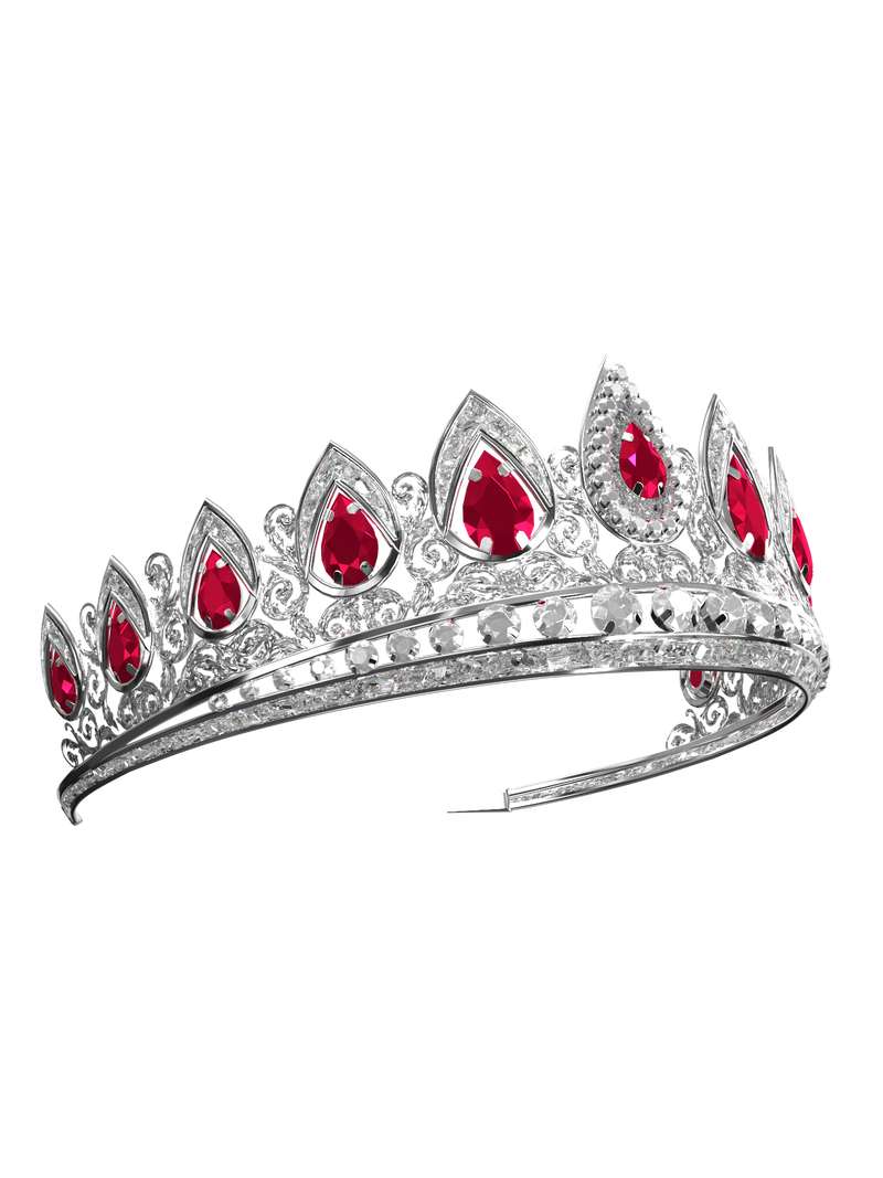 Silver and Rubies Tiara