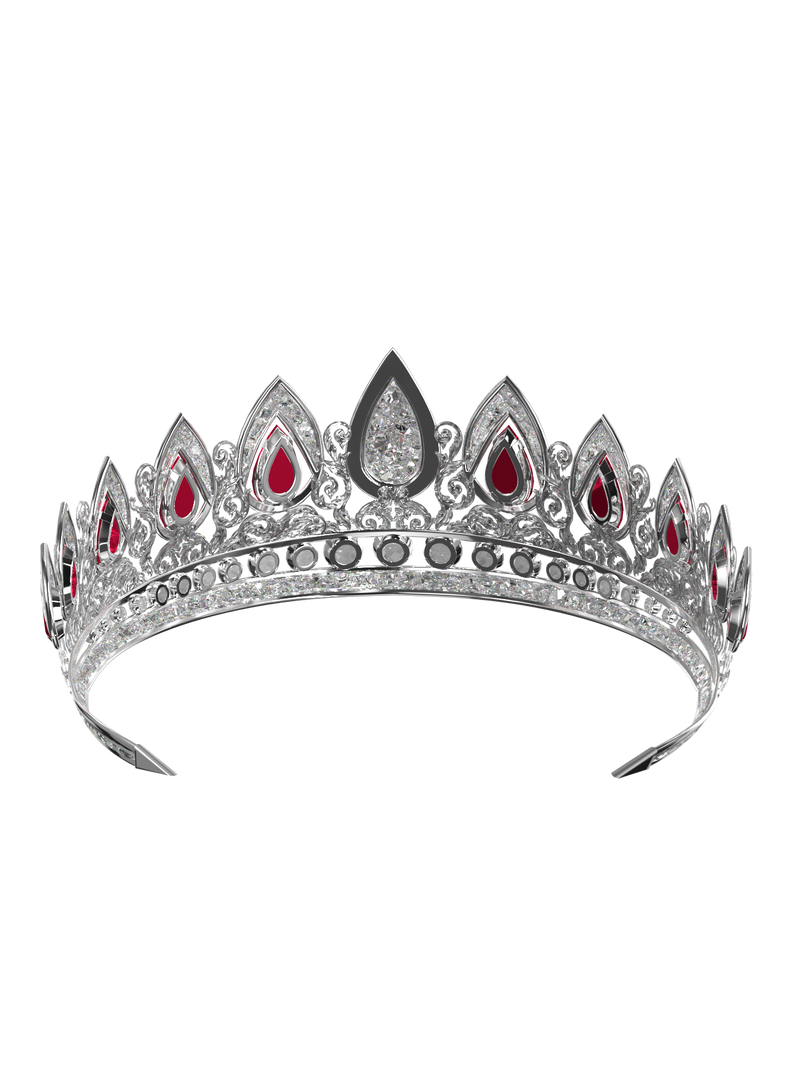 Silver and Rubies Tiara