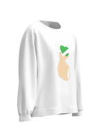 Snap heart sweatshirt