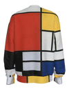 Sweatshirt-Composition with Red, Yellow, Blue and Black