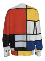 Sweatshirt-Composition with Red, Yellow, Blue and Black