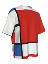 T-Shirt-Composition with Red, Blue and Yellow