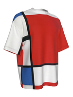 T-Shirt-Composition with Red, Blue and Yellow