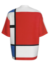 T-Shirt-Composition with Red, Blue and Yellow