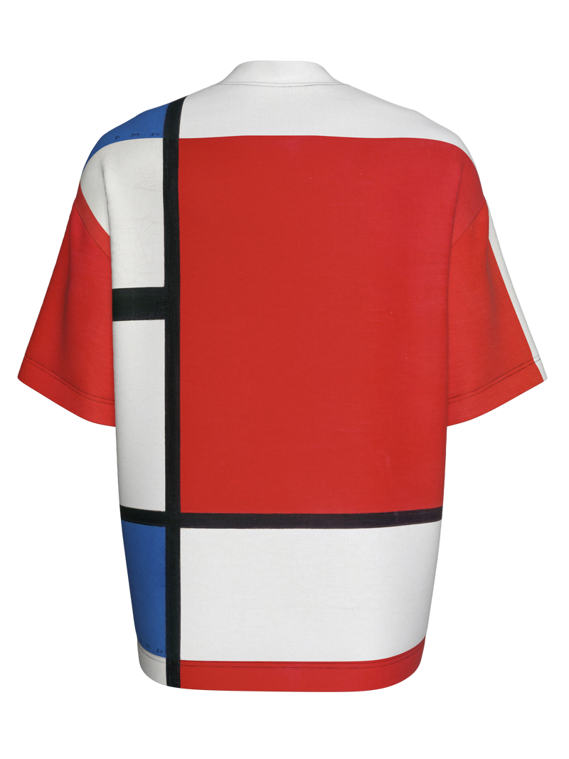 T-Shirt-Composition with Red, Blue and Yellow