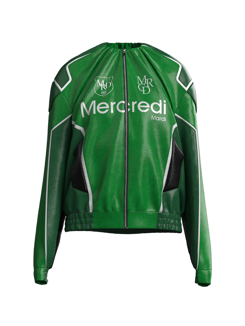 Tuck Biker Jacket GREEN