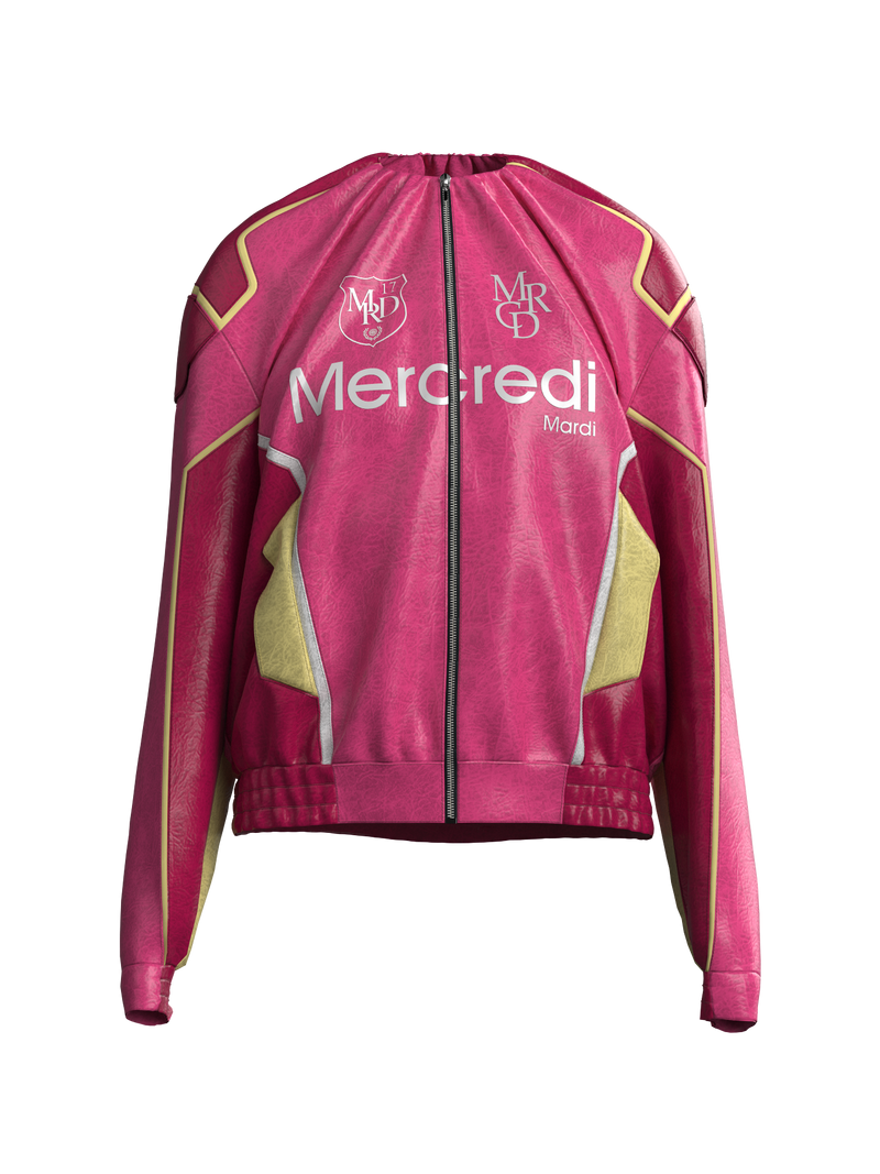 Tuck Biker Jacket PINK