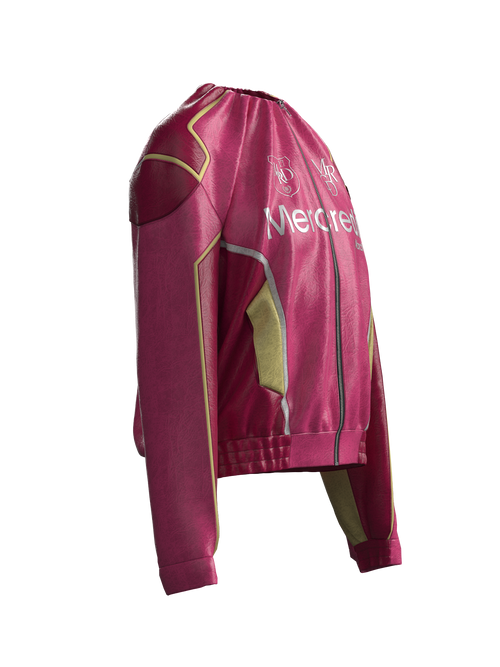 Tuck Biker Jacket PINK