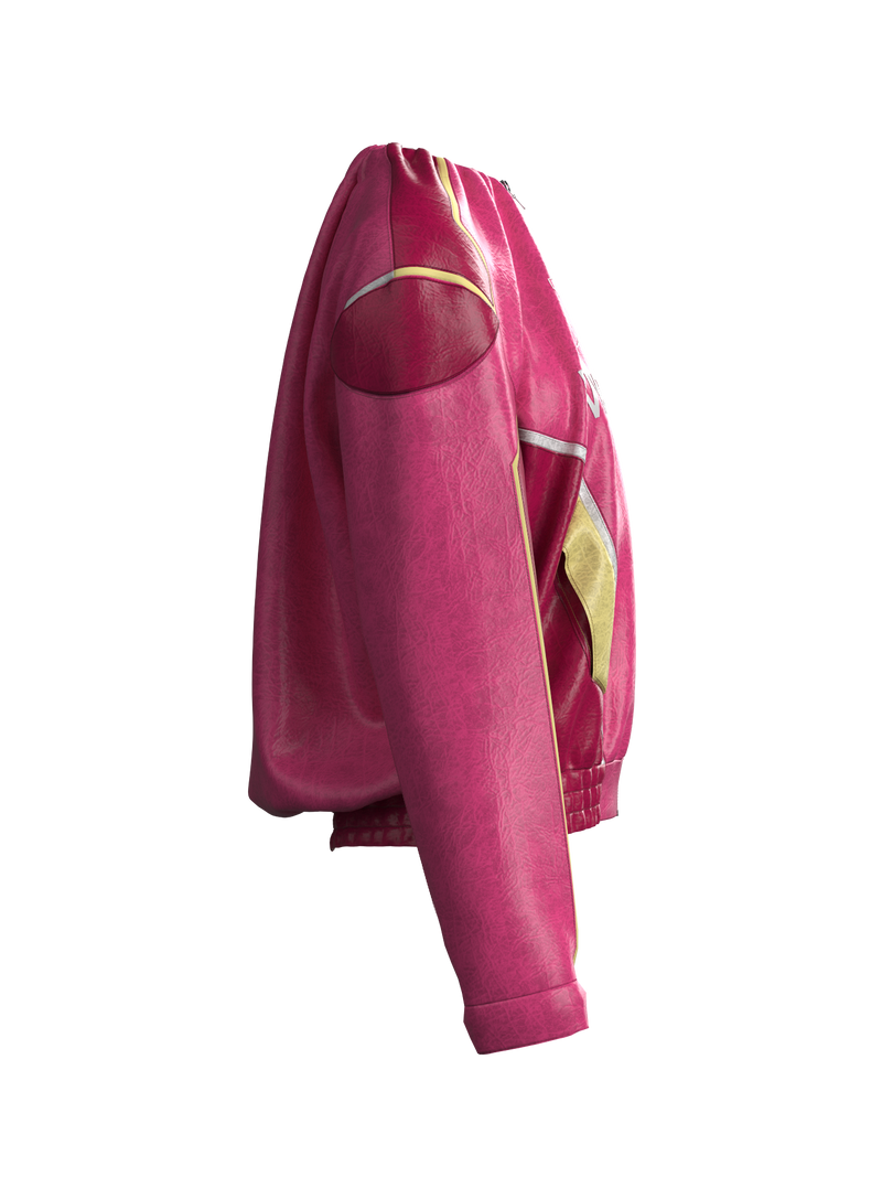 Tuck Biker Jacket PINK