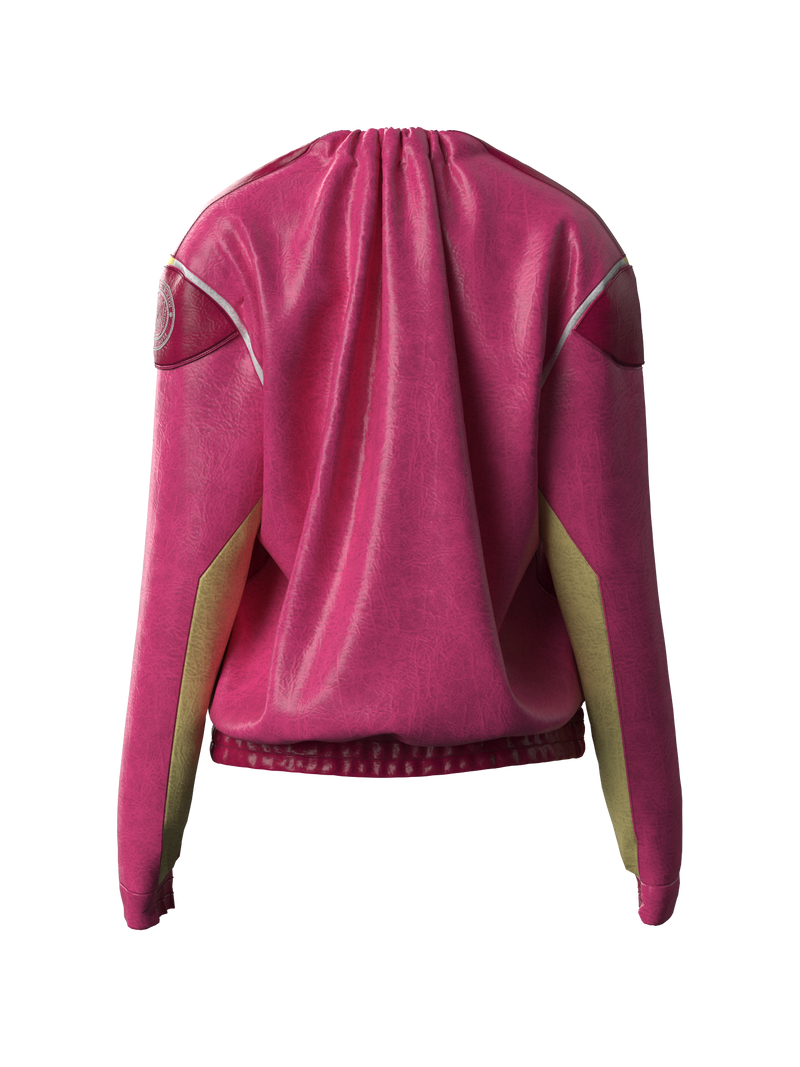 Tuck Biker Jacket PINK