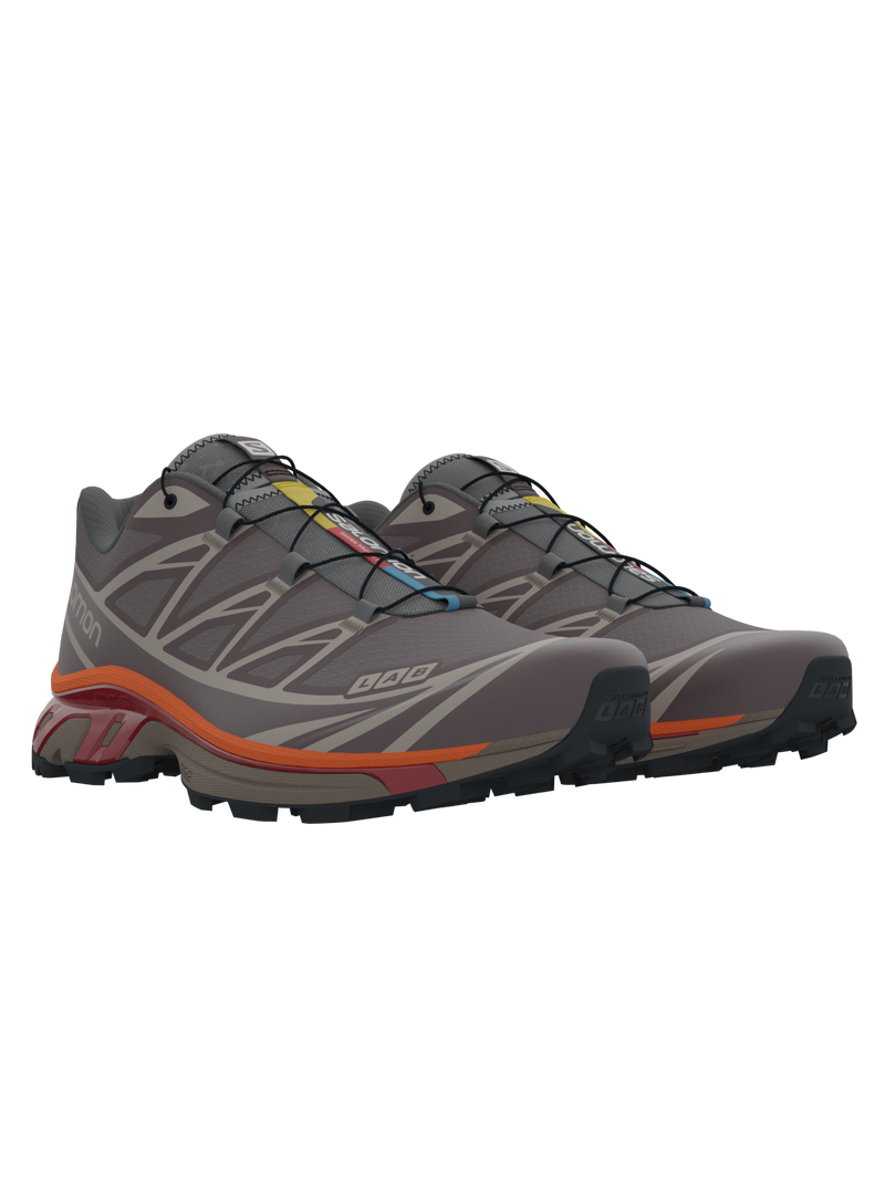 Salomon XT6 / 10 years Shale/Chocolate Plum/Red Orange