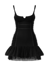 Vintage Y2K Satin Ruched Mini Dress