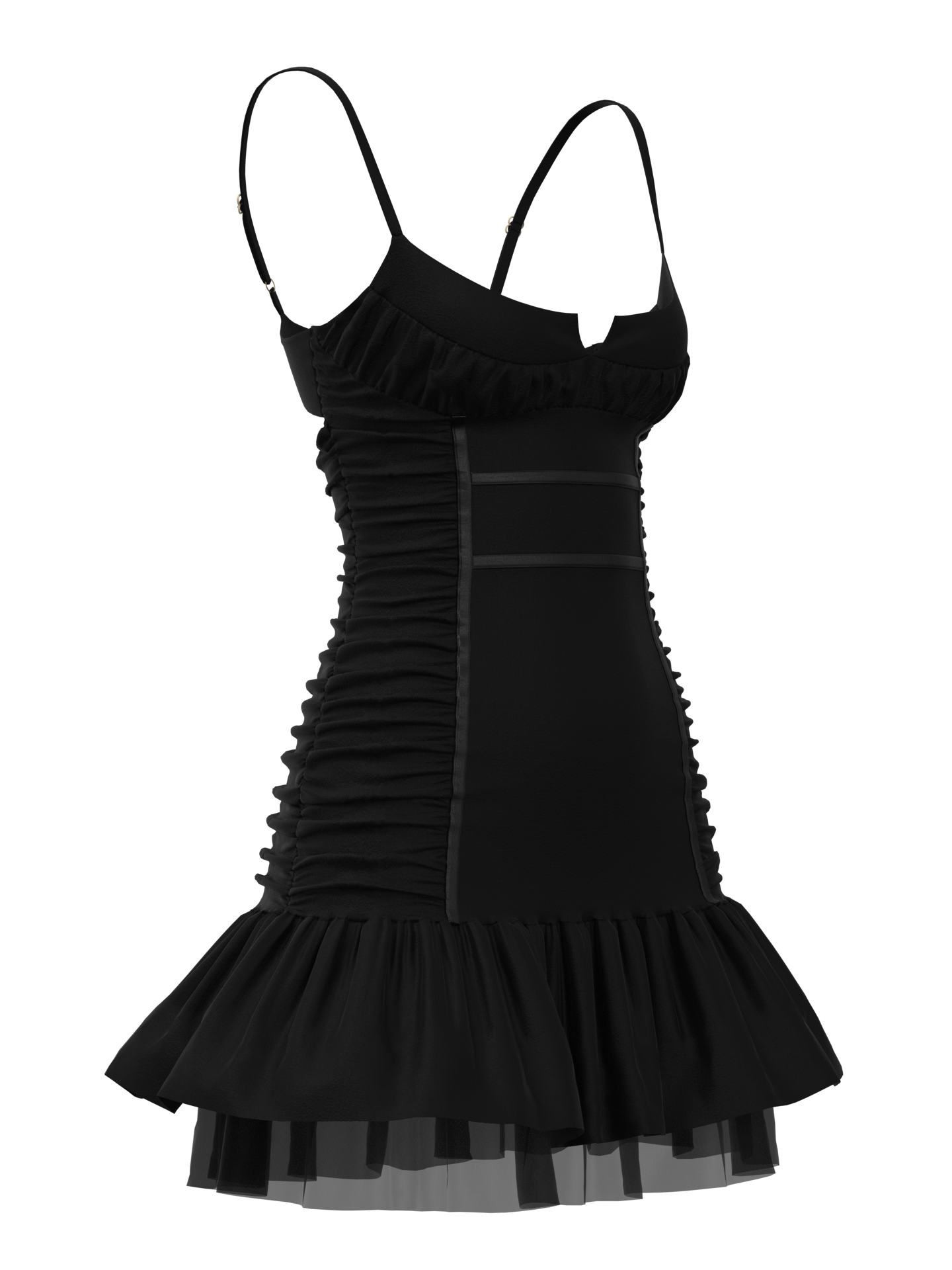 knee length dresses for ladies Ruched Structured Bust Bodycon Mini Dress main image 0