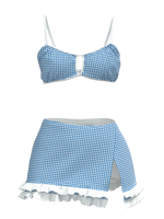Vintage Y2K Gingham Play Set