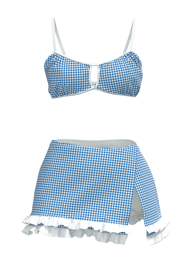 Vintage Y2K Gingham Play Set