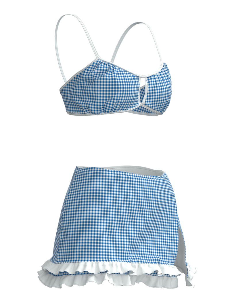 Vintage Y2K Gingham Play Set