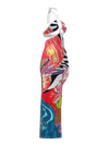 Vintage Y2K Abstract Cutout Maxi Dress
