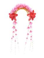 Flower ethno wreath