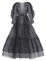 BLACK MARSHMALLOW DRESS