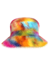 Fur bucket hat