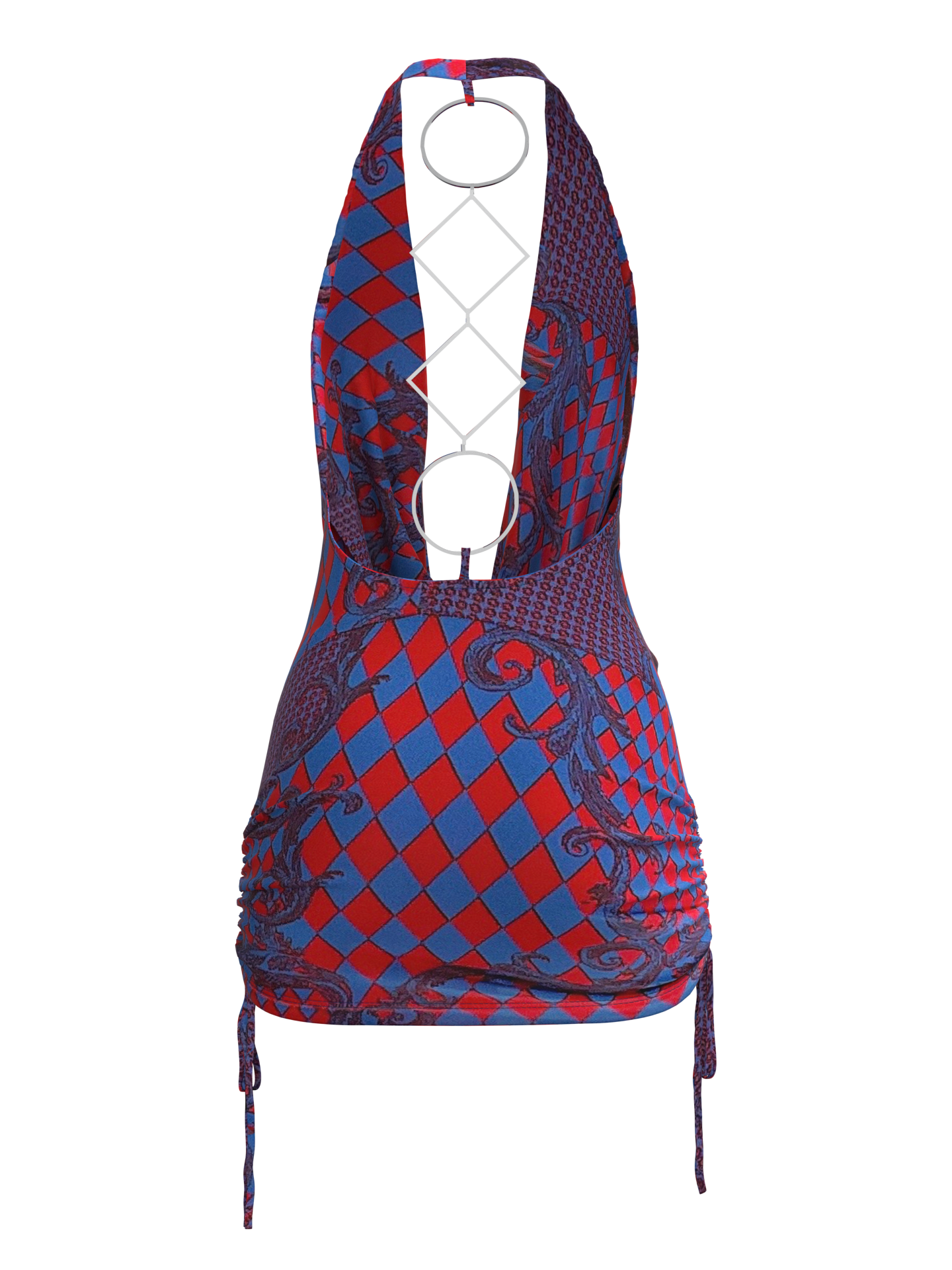 Vintage Y2K Harlequin Club Dress Vintage Y2K Harlequin Club Dress