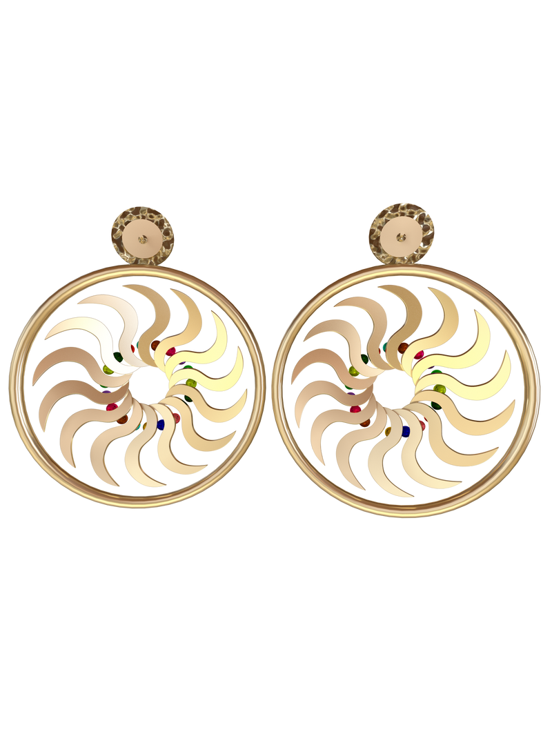 Wheel Earrings