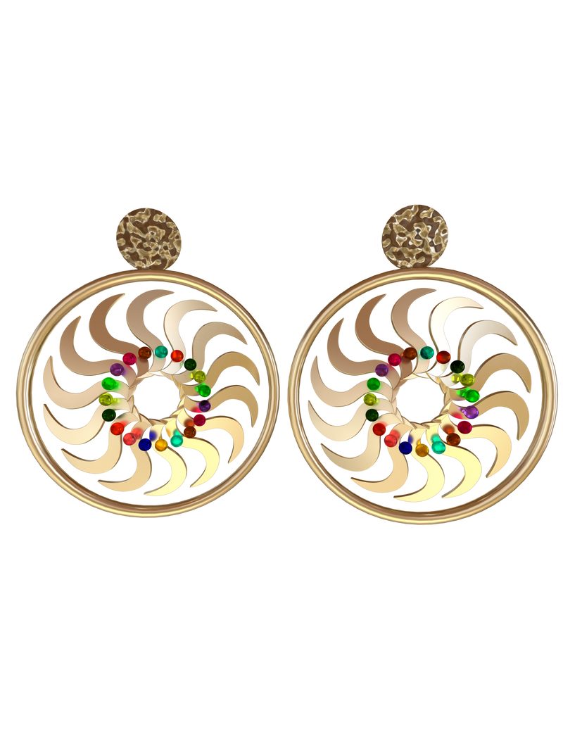 Wheel Earrings