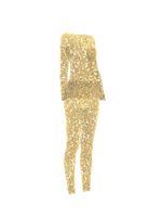 Overall Suit Gold Transparent