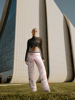 Trousers aniconic light pink