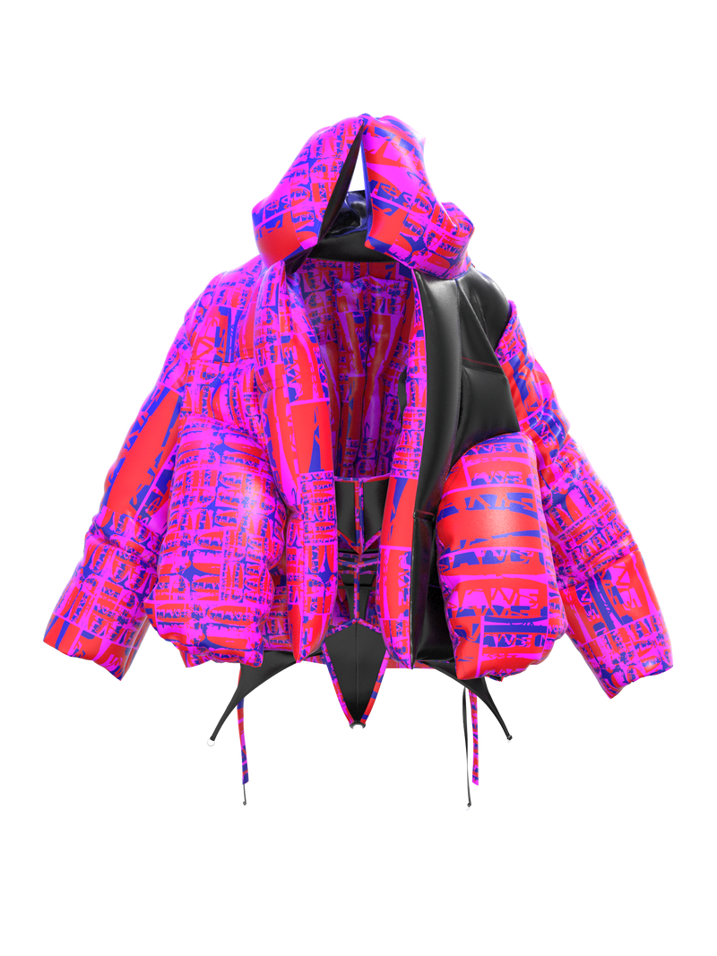 Puffy jacket MADEin 01 + bikini strips