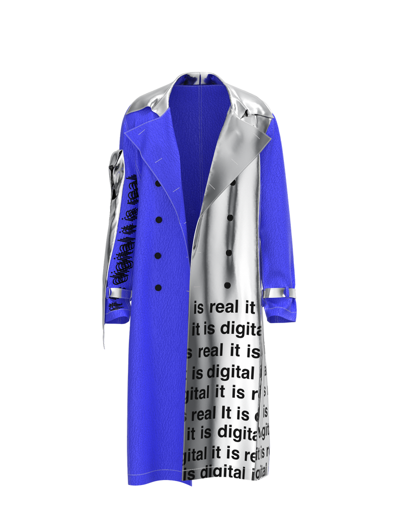 Coat Yves Klein by digital.fashion.princess