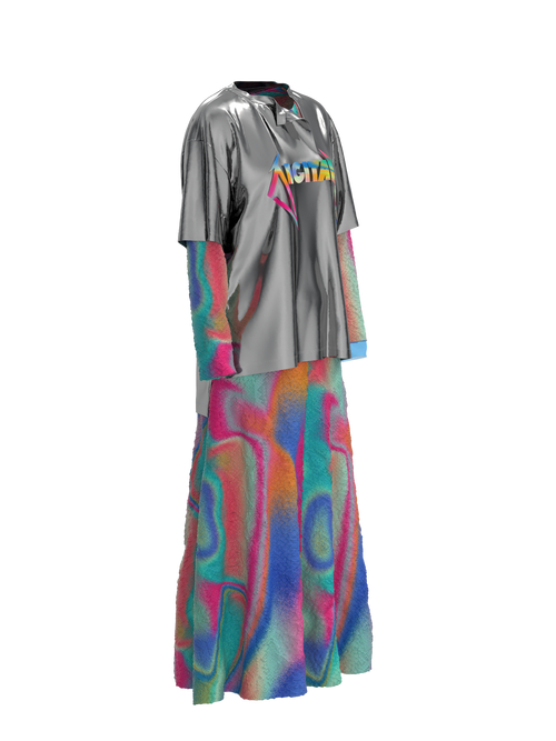 Gradient&Dragon Dress by digital.fashion.princess