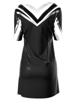 Metal invisuble black mini dress