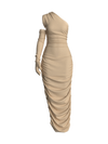 Midi nude dress