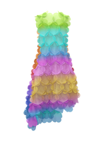 Rainbow dress by Paskal