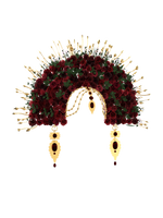 Golden ethno wreath