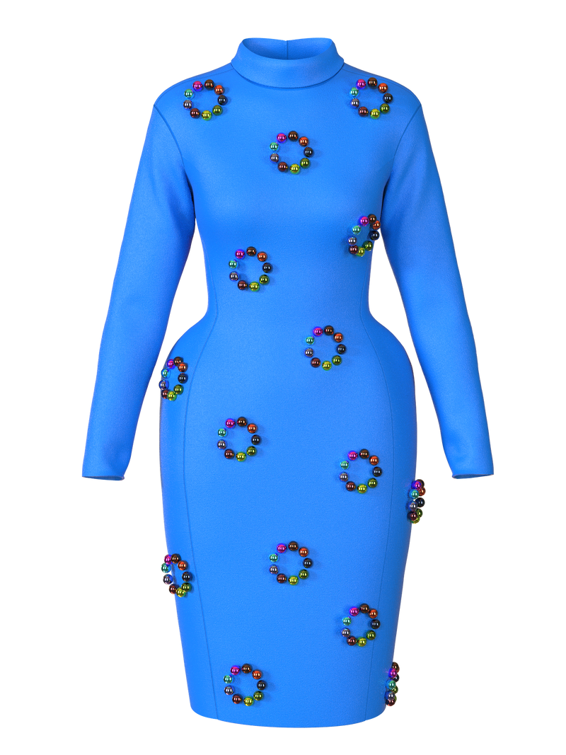 Ocean blue dress