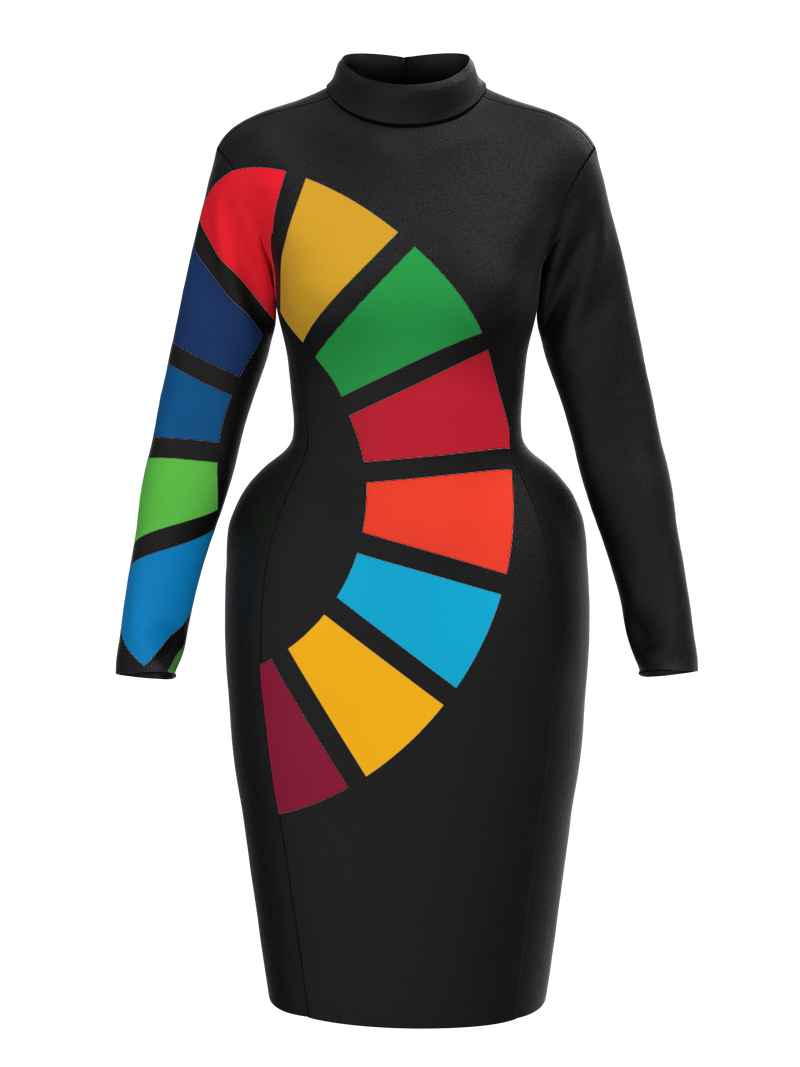 Space dress black